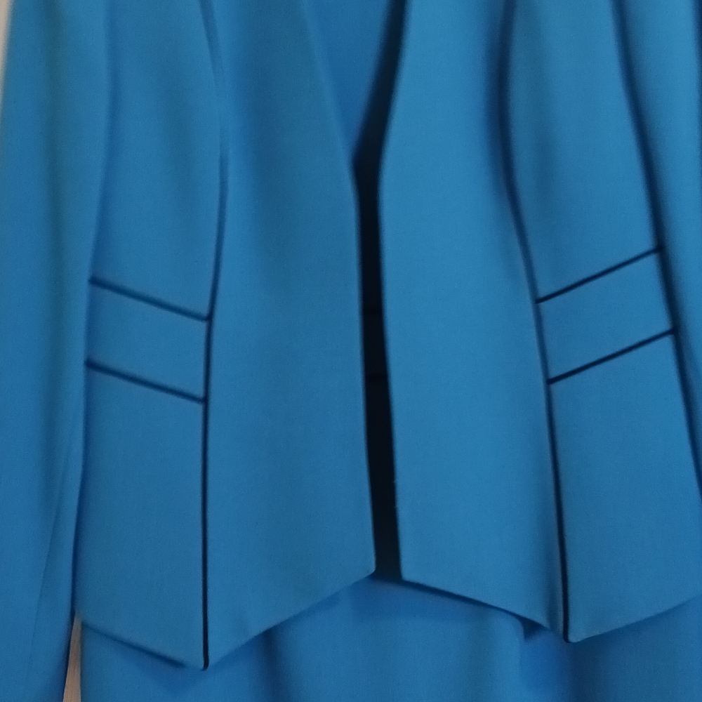 Bright Blue Kasper dress and jacket